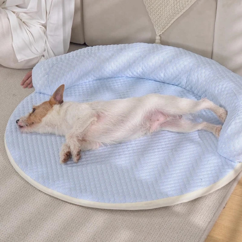 שטיח מרענן עגול – עם אזור מנוחה מוגבה