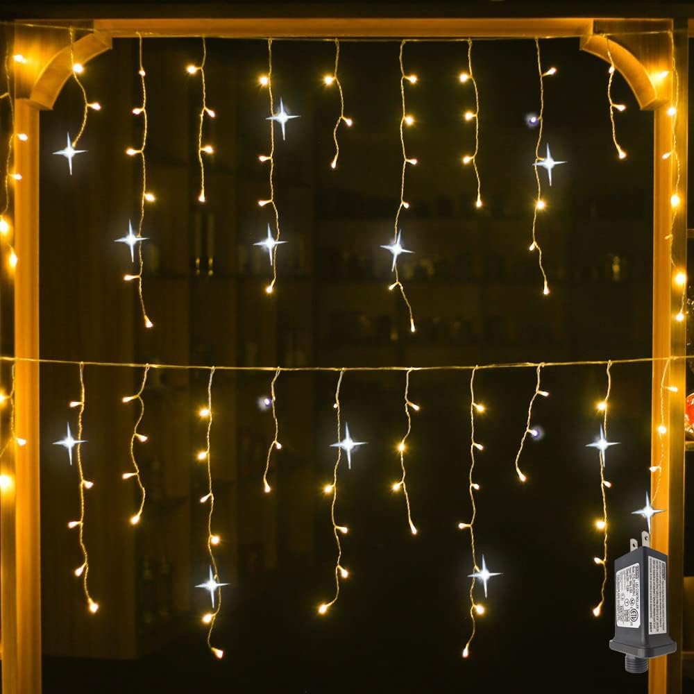 Cortină Luminoasă LED Exterioară – Ambianță Magică și Strălucitoare