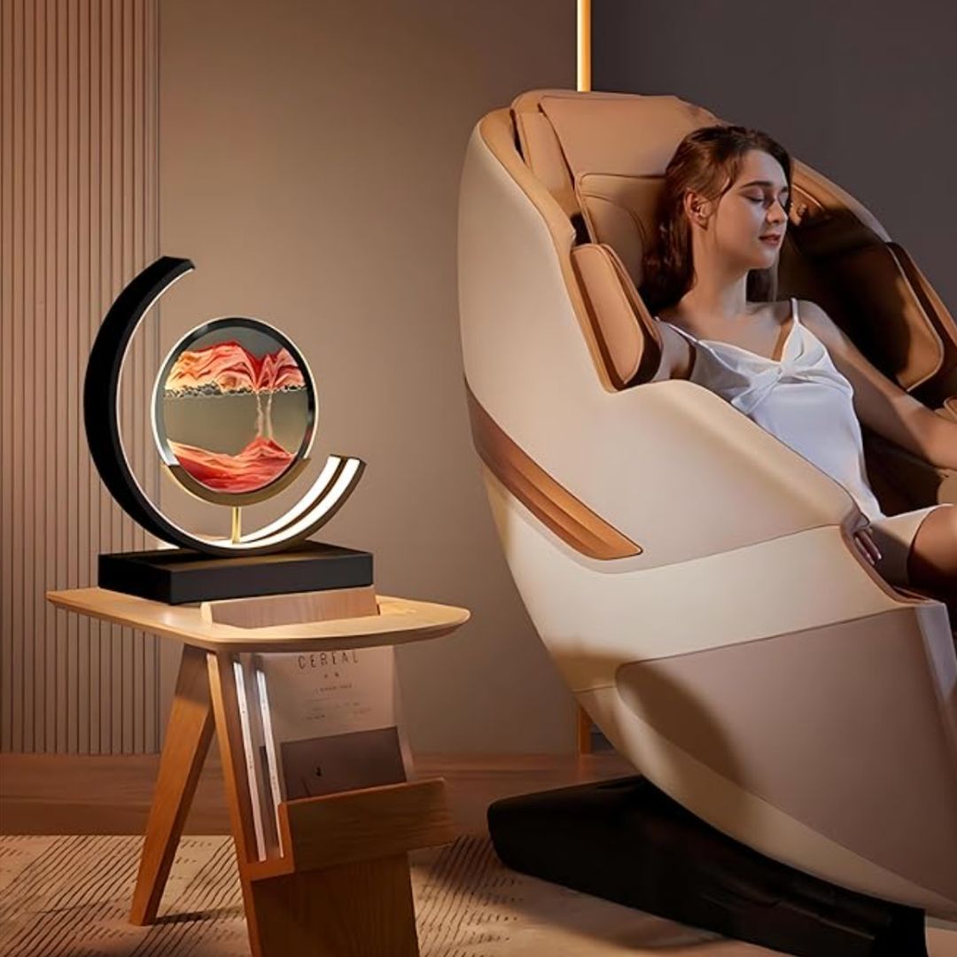 Lampe À Sable En Mouvement – Relaxation Visuelle Et Ambiance Apaisante