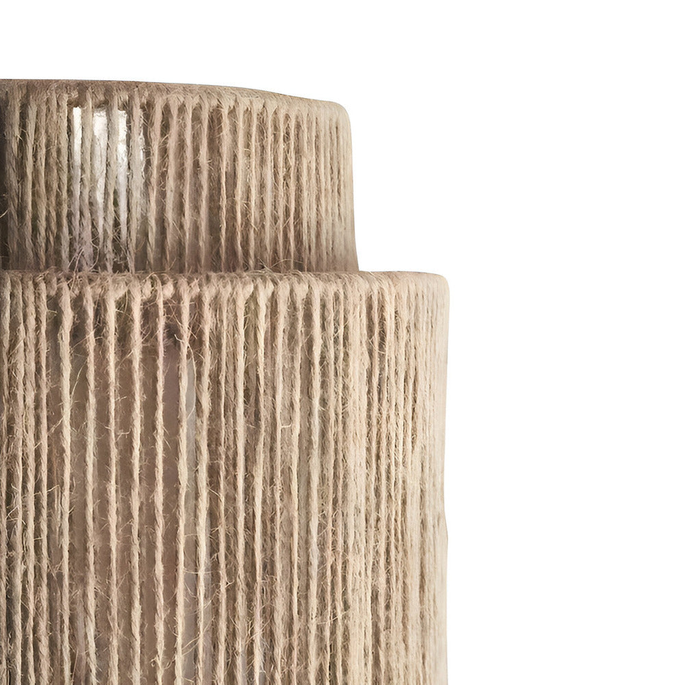 Lampă de perete din ratan cu abajur din sfoară de cânepă - lumină naturală și farmec autentic