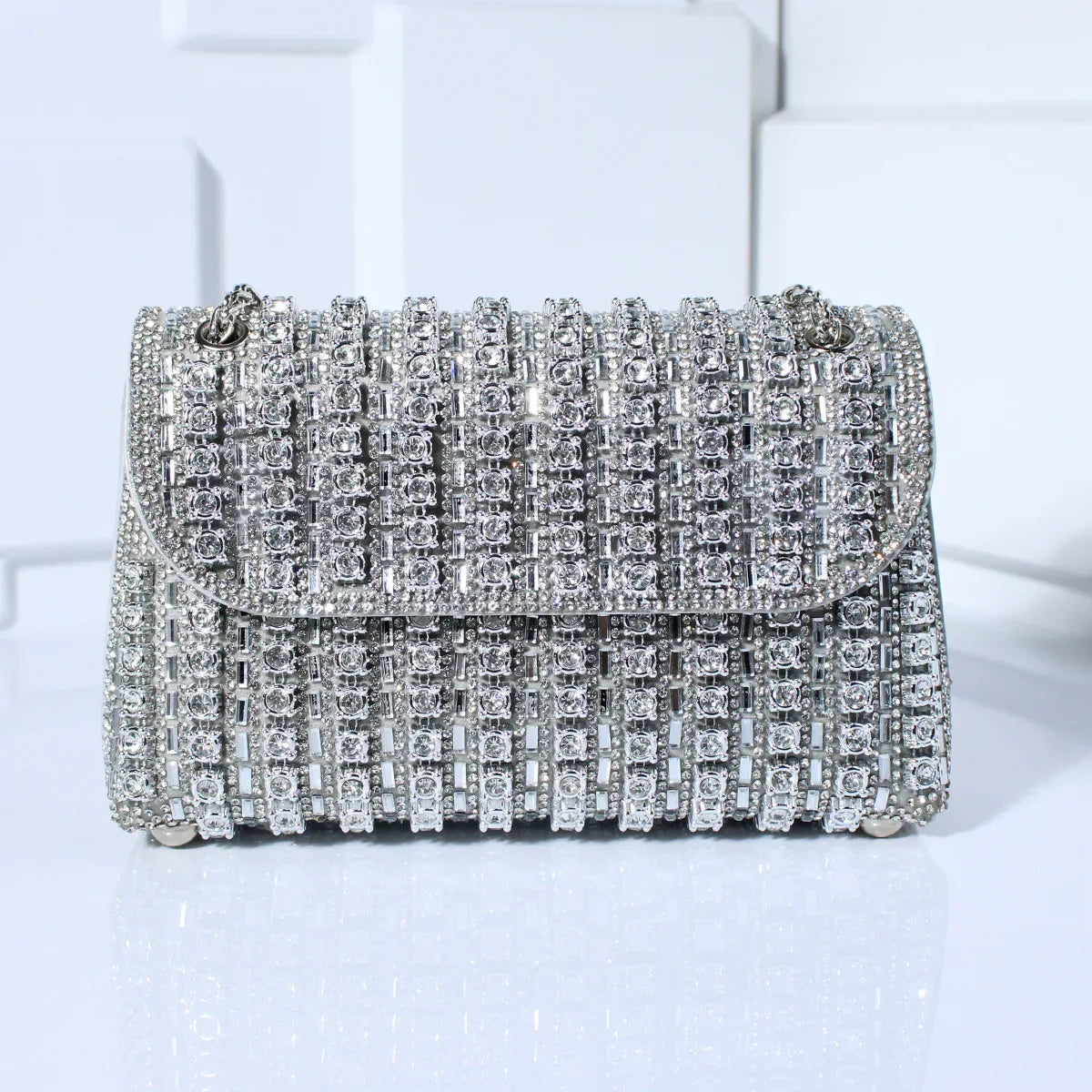 Ida | Bolso de Noche Adornado con Strass — Elegancia Brillante para Sus Salidas