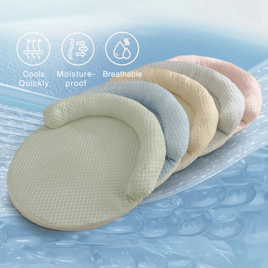 שטיח מרענן עגול – עם אזור מנוחה מוגבה