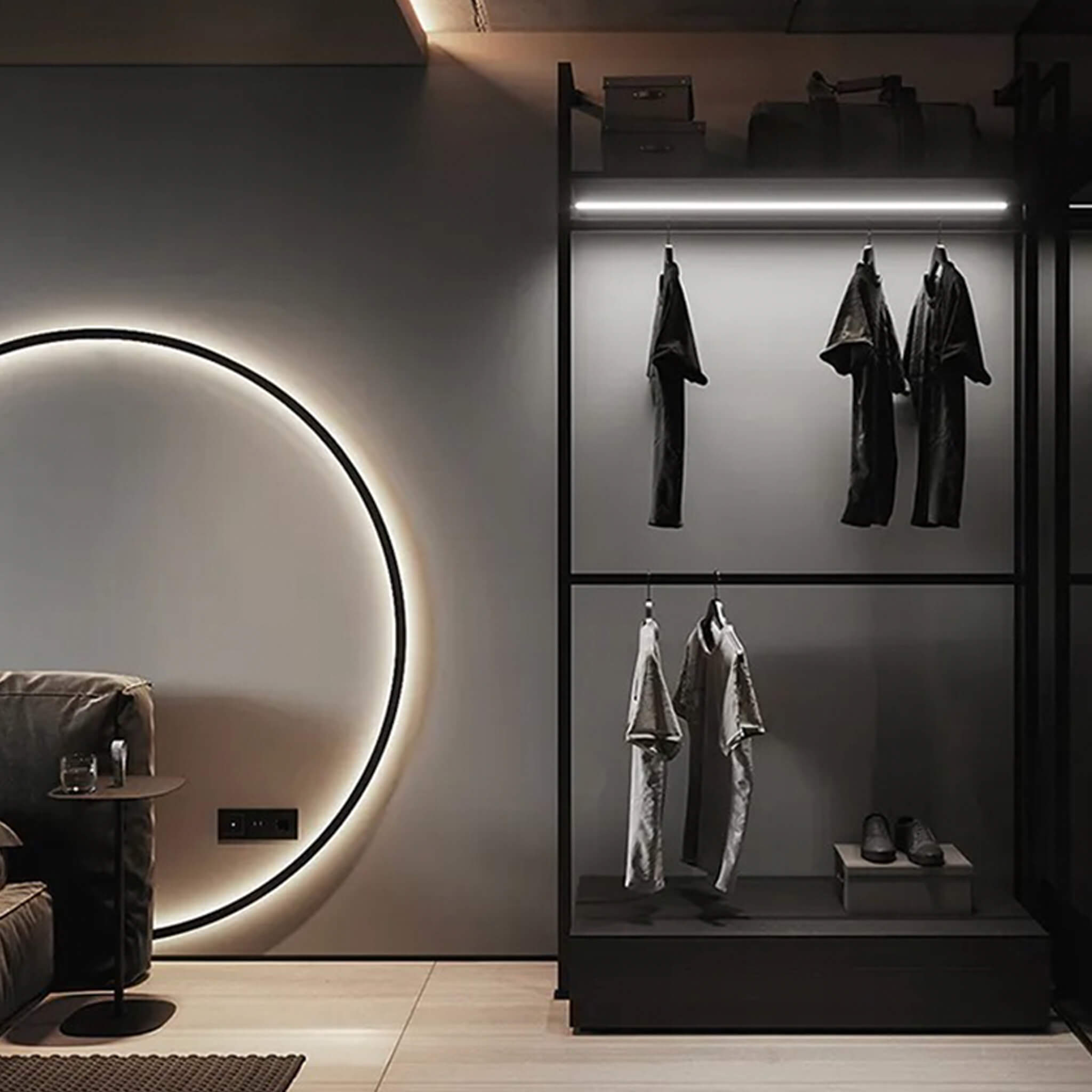 Wandleuchte Halo – Eleganz und Modernität