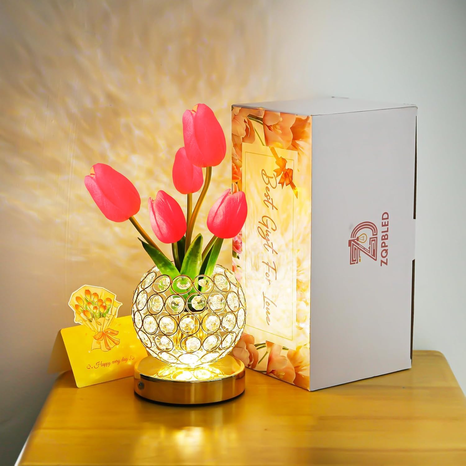 Érintésvezérelt Asztali Lámpa – Elegáns Kristályfény