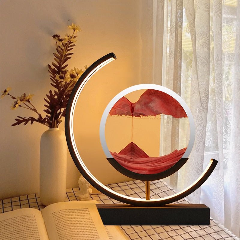 Lampe À Sable En Mouvement – Relaxation Visuelle Et Ambiance Apaisante