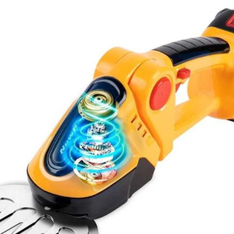 Kabelloses 2-in-1 Gartenwerkzeug — Heckenschneider und praktische Schere