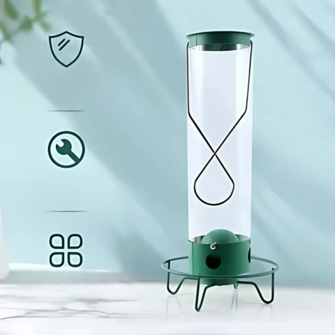 Wisząca Karmnik dla Ptaków – Ochrona przed Wiewiórkami i Łatwe Napełnianie