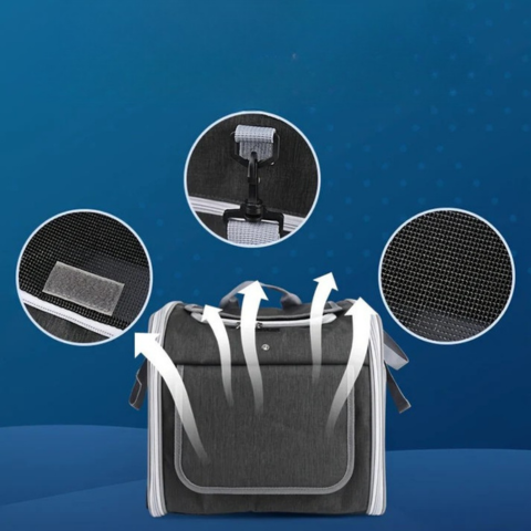 Rozšíriteľný bicyklový košík pre zvieratá – praktický a pohodlný