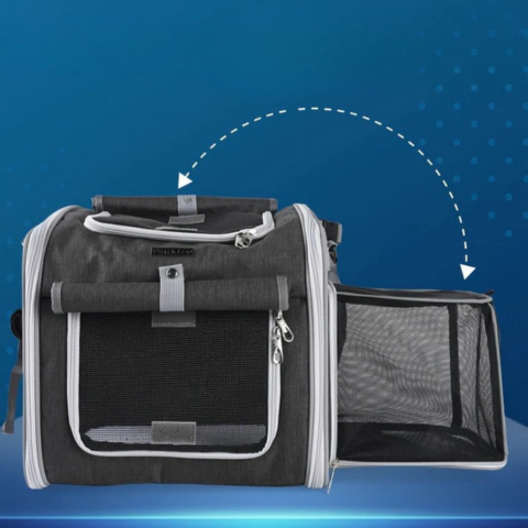 Rozšíriteľný bicyklový košík pre zvieratá – praktický a pohodlný