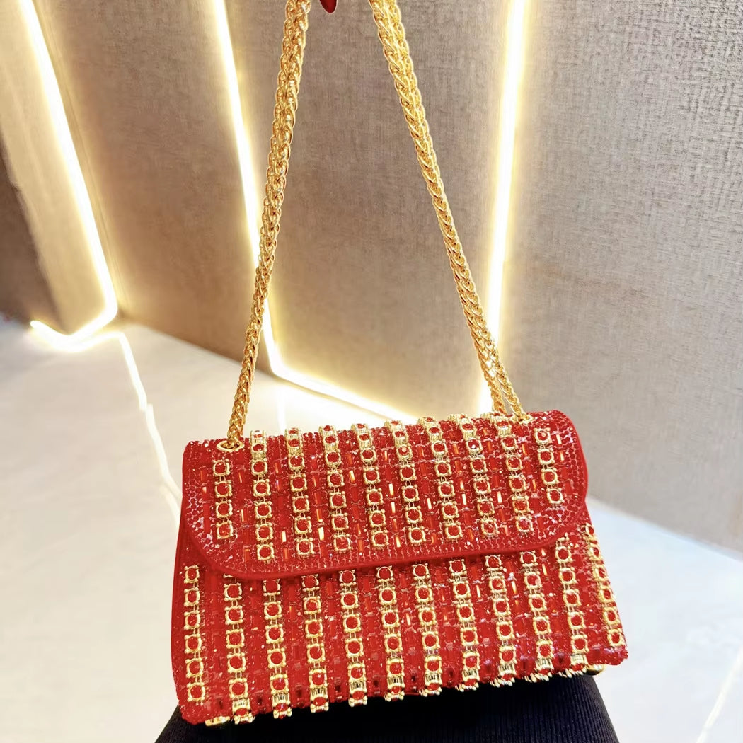 Ida | Bolso de Noche Adornado con Strass — Elegancia Brillante para Sus Salidas