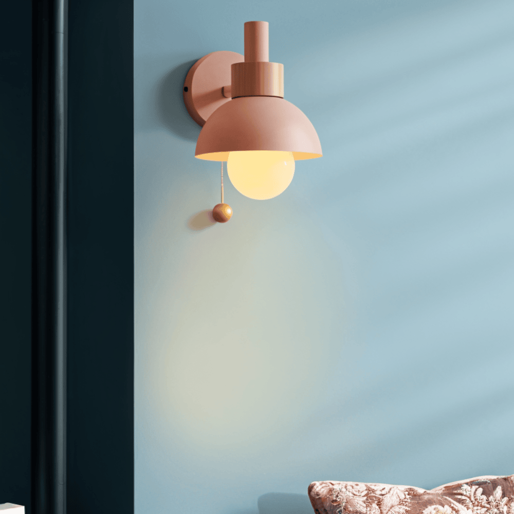 Pastel Wall Light With Pull Switch - Soft Lighting & Modern Style