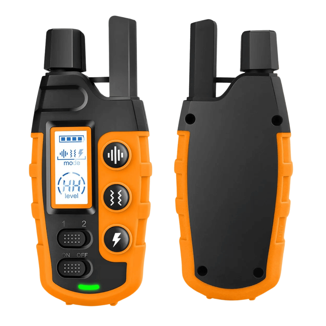 リモートコントロールしつけ用首輪 – 防水、充電式、最大1000mの範囲