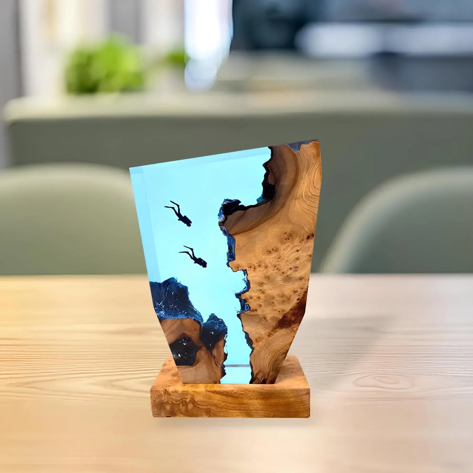 Oceanisk Bordlampe – Beroligende Lysdekoration