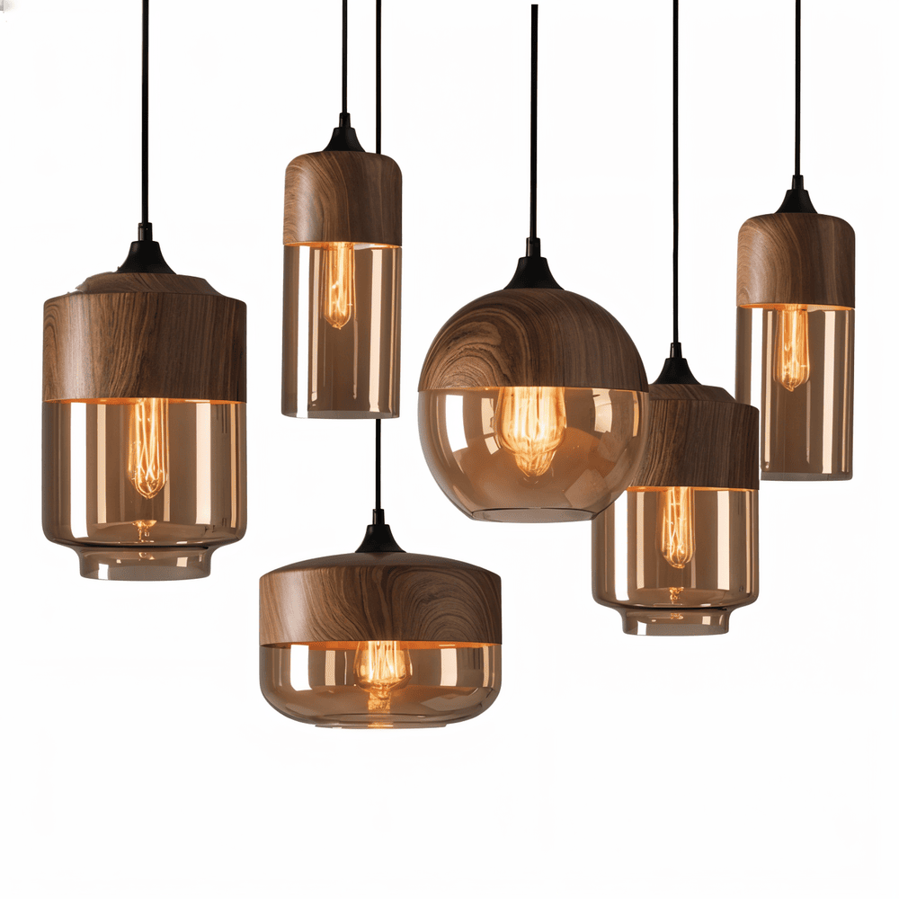 Retro Glass Loft Pendant - iluminat trendy și atmosferă unică