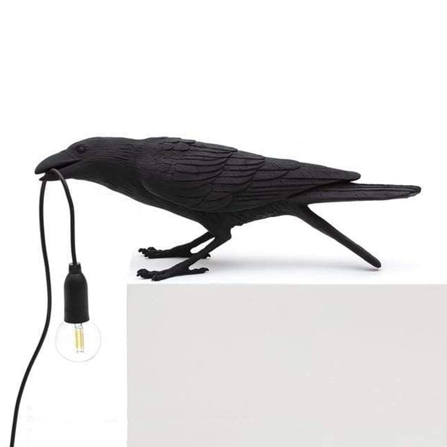 Lampe Décorative — Corbeau Pour Ambiance Mystérieuse