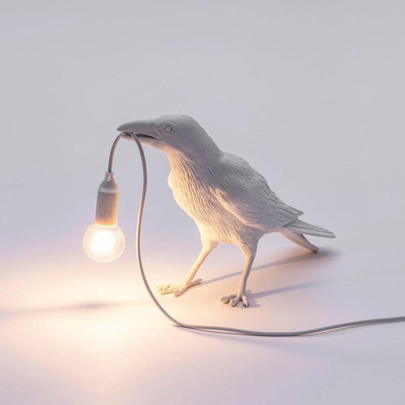 Lampe Décorative — Corbeau Pour Ambiance Mystérieuse