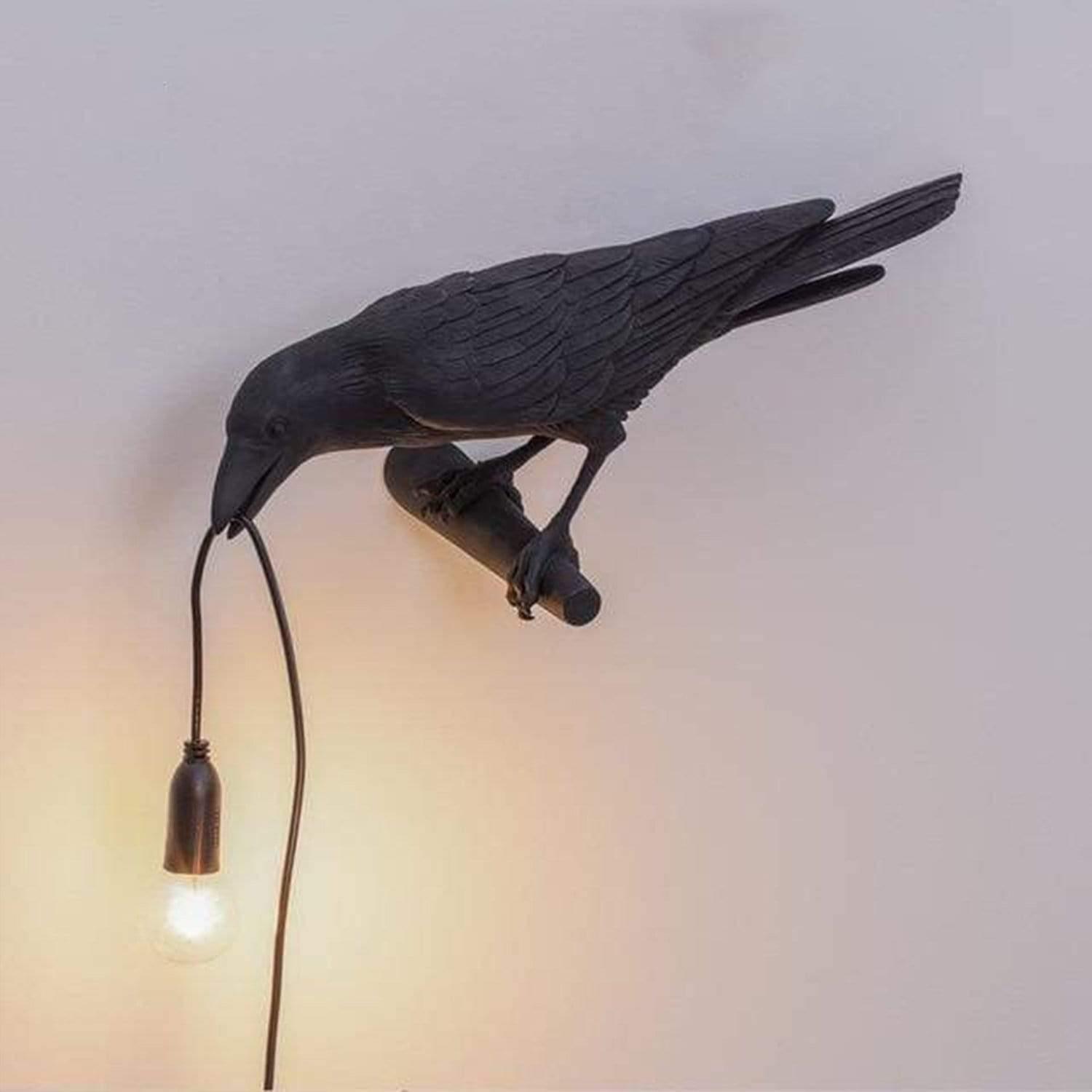 Lampe Décorative — Corbeau Pour Ambiance Mystérieuse