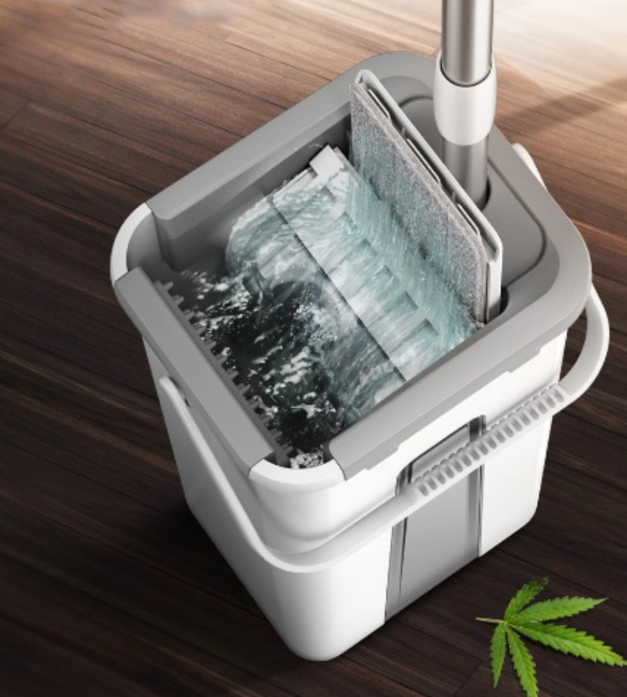 Magic Mop With Bucket — Easy And Quick Cleaning