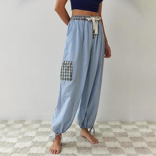 Charlotte | Pijama Confort Chic A Rayas Y Cuadrados 