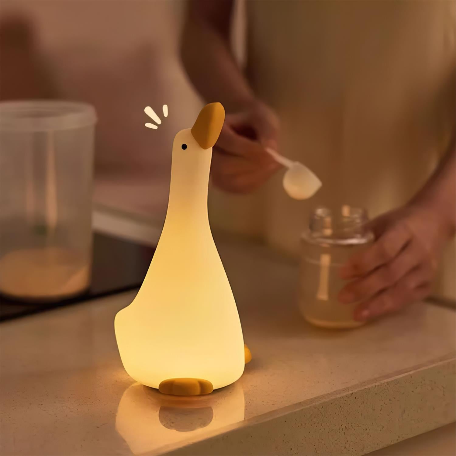 Enchanted Goose Nightlight - 触覚ライトと癒しのデザイン