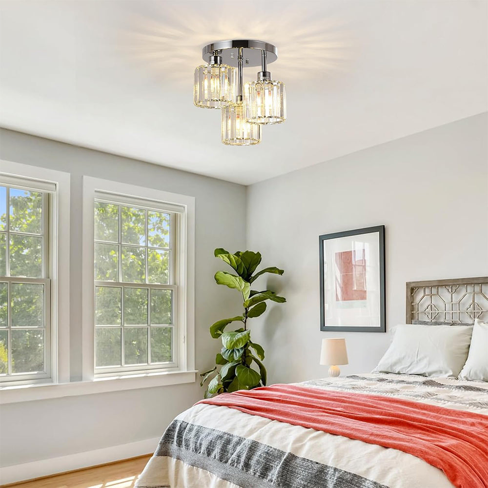 Semi-eingelassene Deckenleuchte – Moderne Eleganz und raffinierter Glanz 