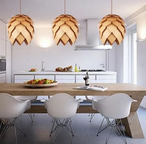תאורה תלויה פסלנית – עיצוב בהשראת הטבע 