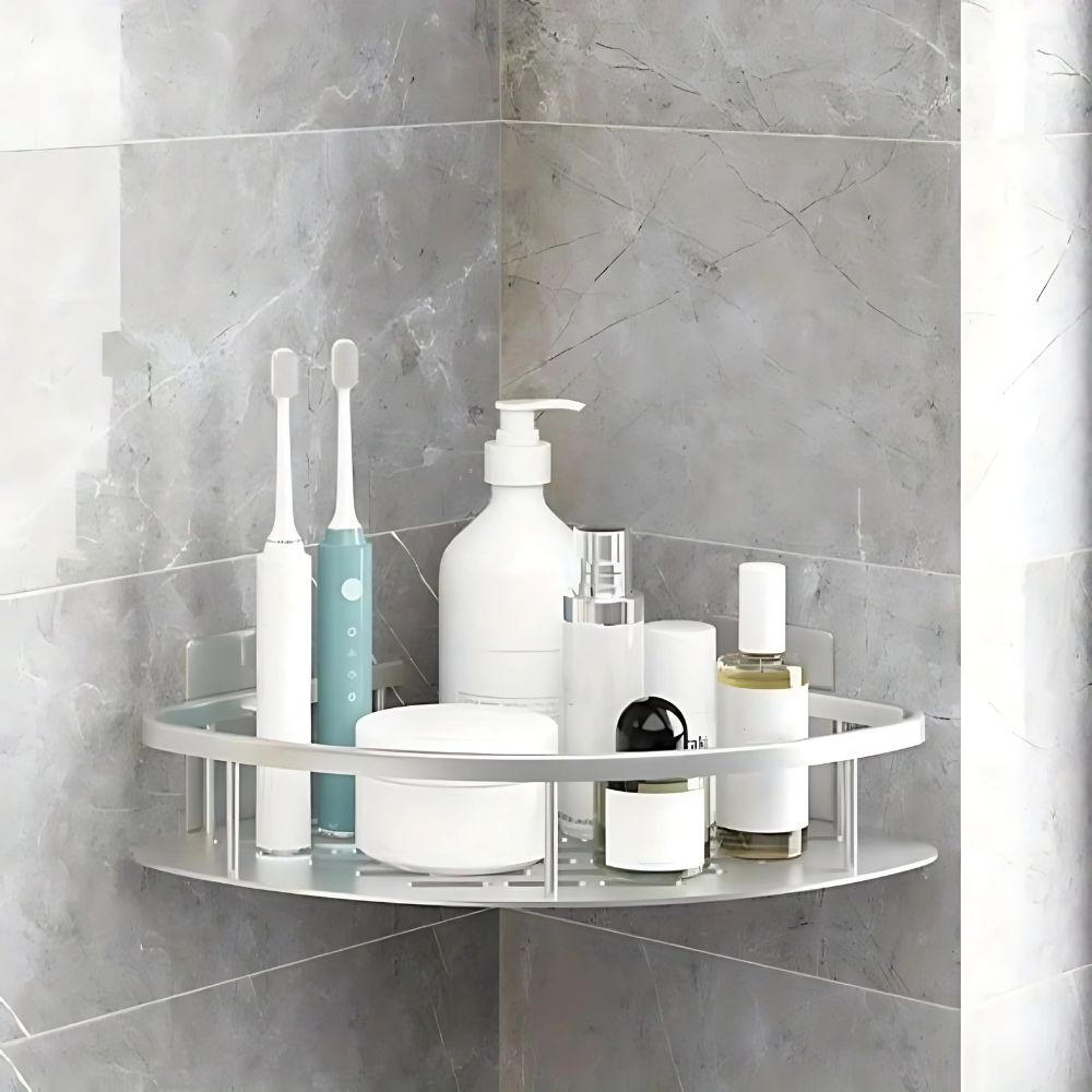 Étagère Murale De Douche Courbée – Organisation Pratique Et Moderne