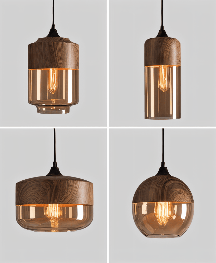 Retro Glass Loft Pendant - iluminat trendy și atmosferă unică