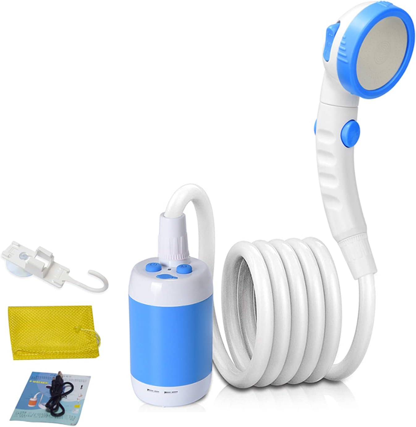 Přenosná kempingová sprcha – praktická a snadno použitelná 