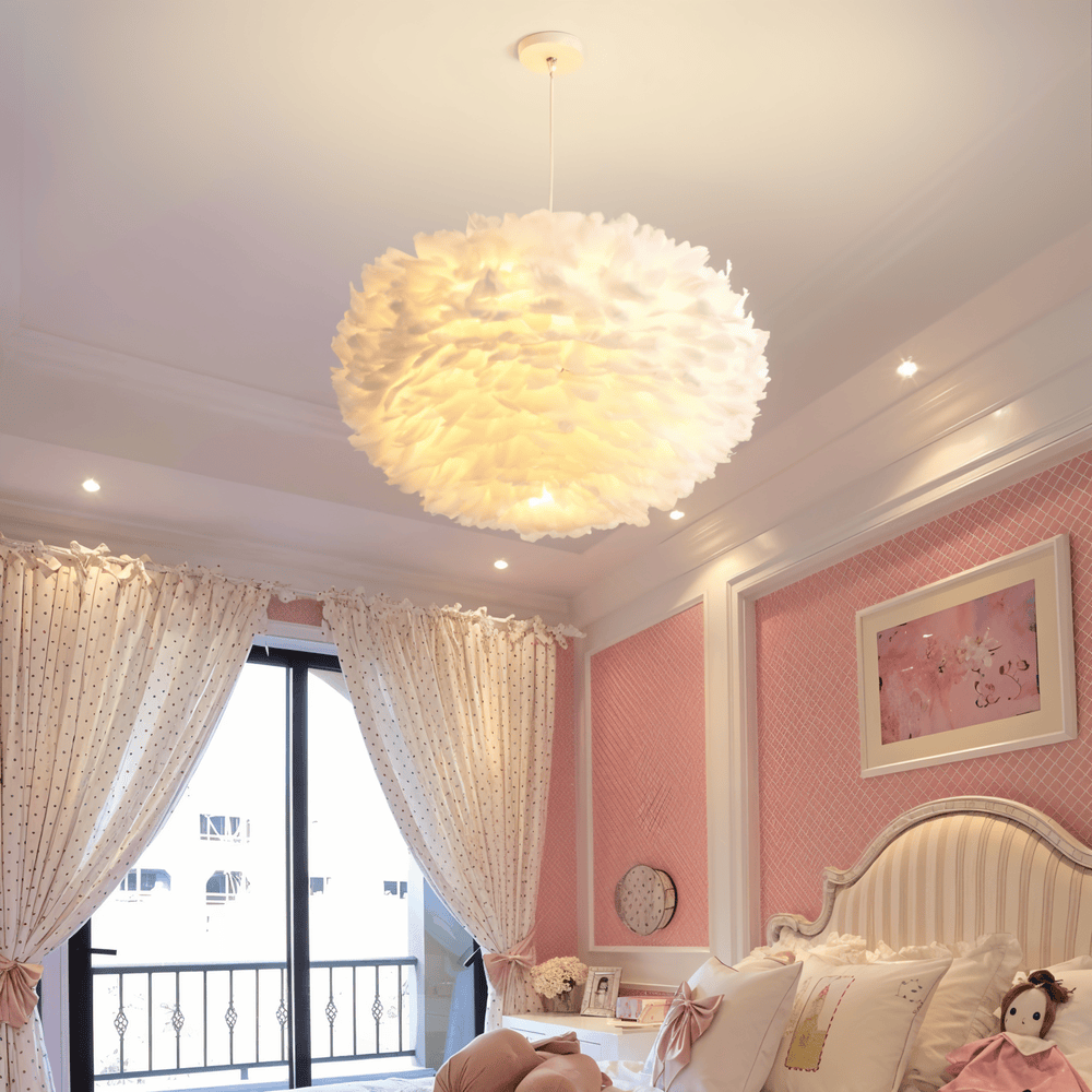 Lampada a sospensione Plumes - Illuminazione morbida e stile raffinato