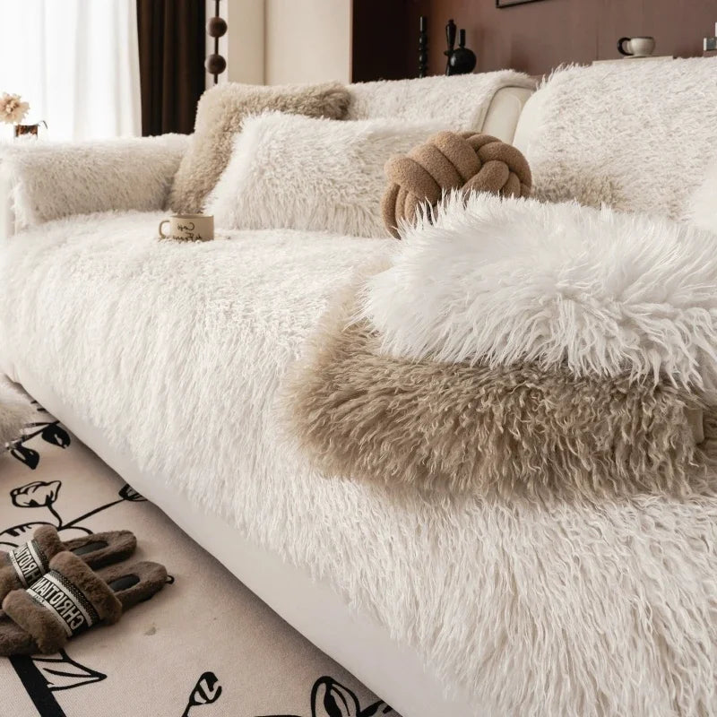 Mäkký plyšový poťah na pohovku - absolútne pohodlie a elegantný štýl