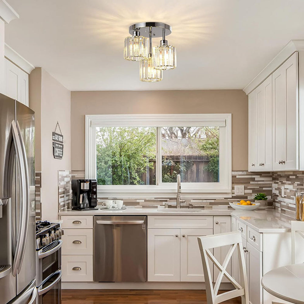 Semi-eingelassene Deckenleuchte – Moderne Eleganz und raffinierter Glanz 