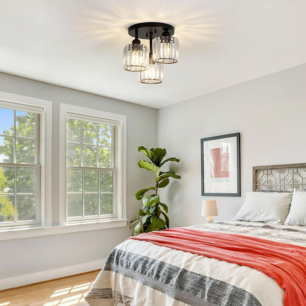 Semi-inbouw plafondlamp – Moderne elegantie en verfijnde glans 