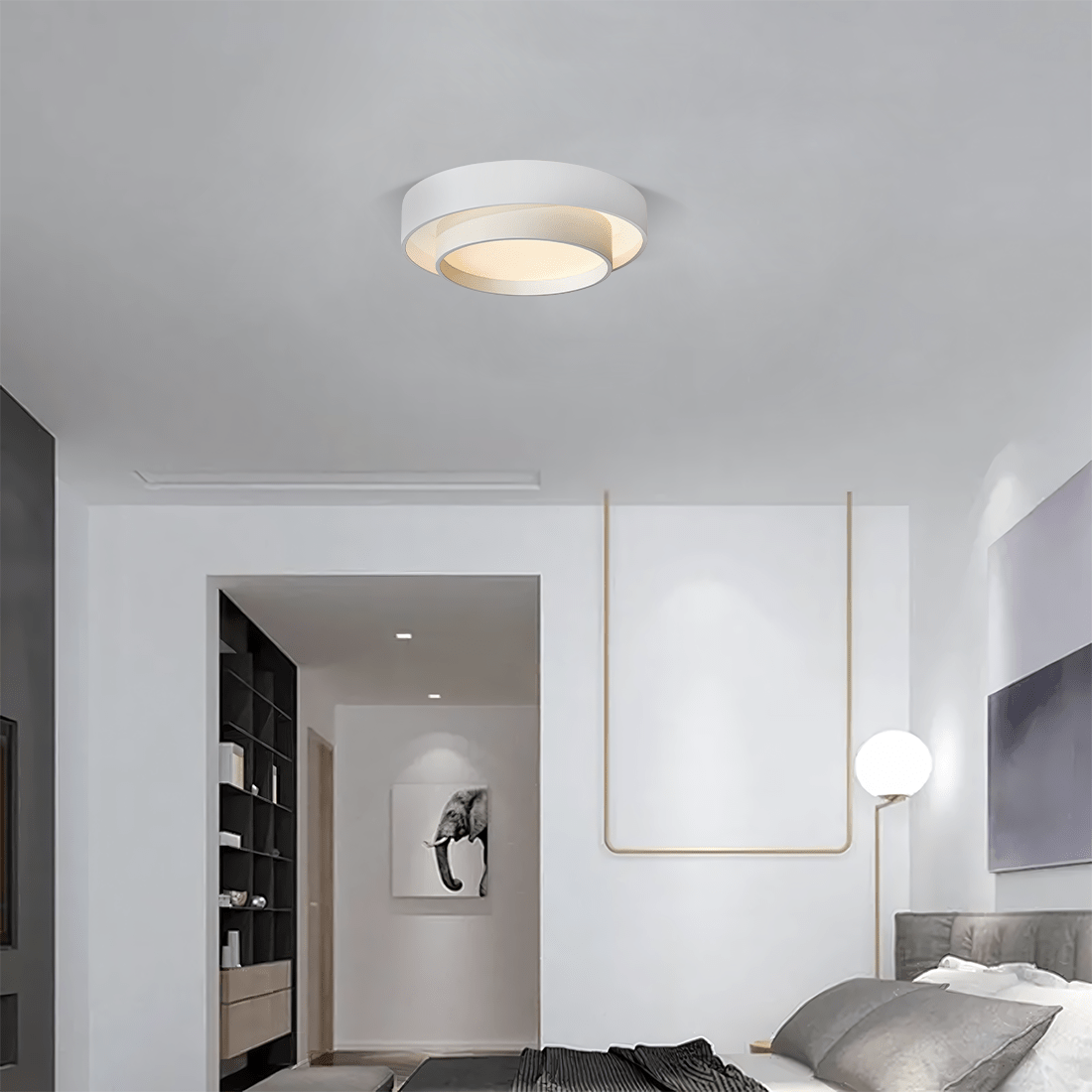 LED-taklampa Disk – Ljus och visuell komfort 