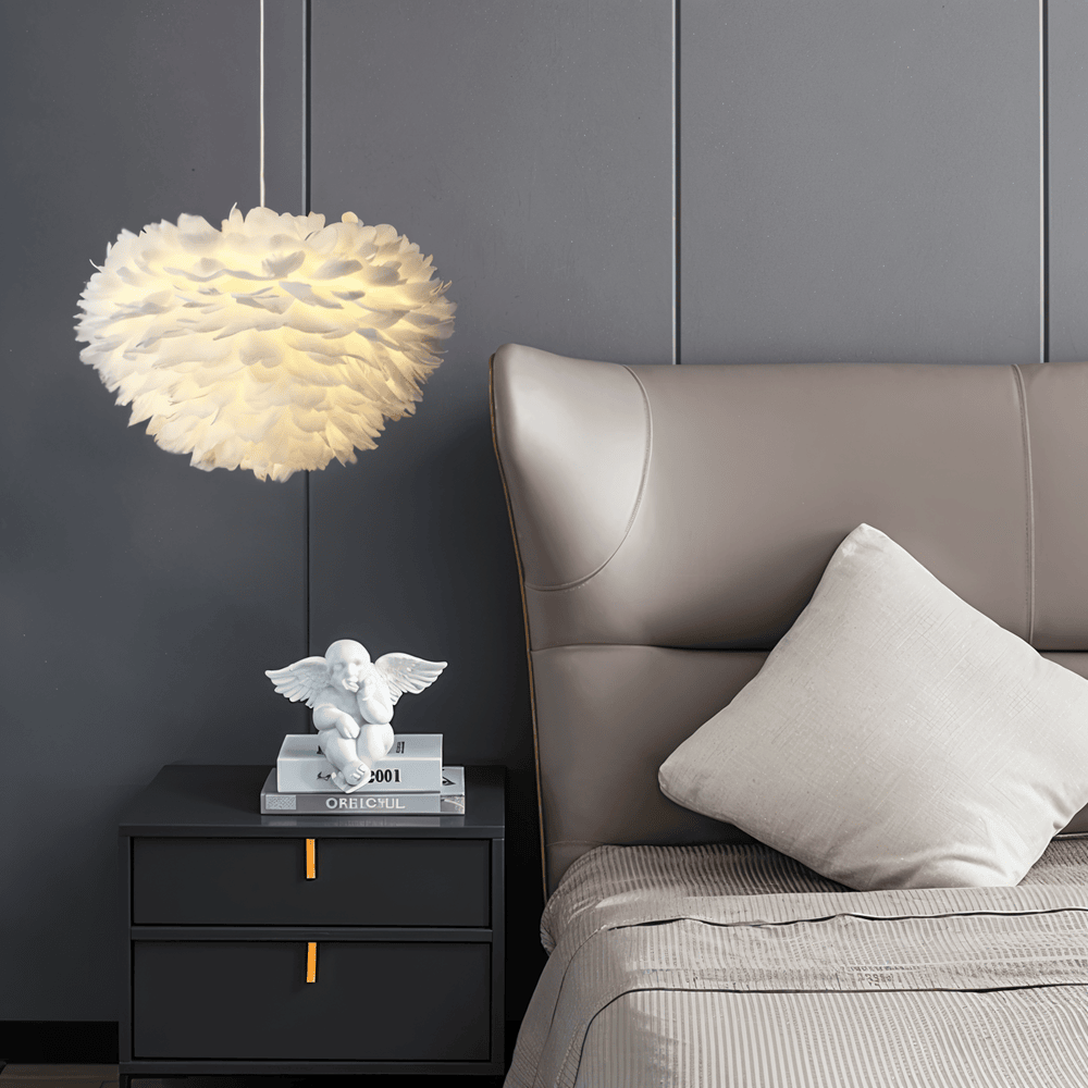 Lampada a sospensione Plumes - Illuminazione morbida e stile raffinato