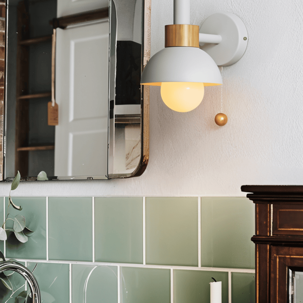 Pastel Wall Light With Pull Switch - Soft Lighting & Modern Style