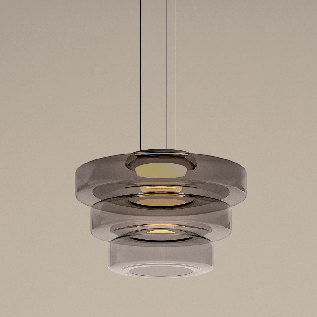 Skleněná závěsná lampa ve stylu Bauhaus - elegance a modernost