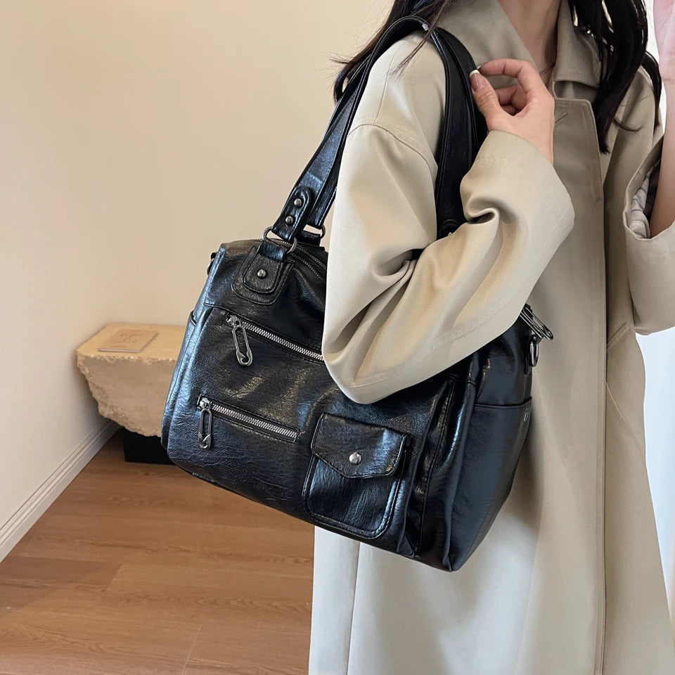 Belmonde | Stor Skolväska Med Axelrem – Praktisk Och Daglig Elegans 