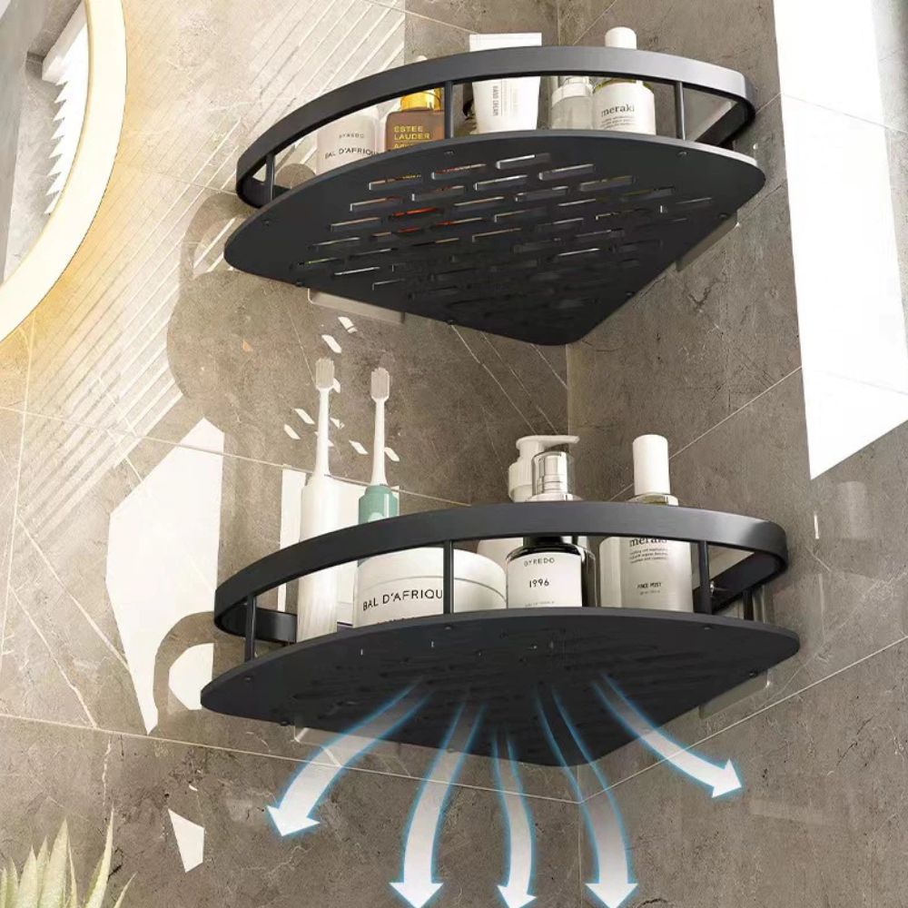 Étagère Murale De Douche Courbée – Organisation Pratique Et Moderne