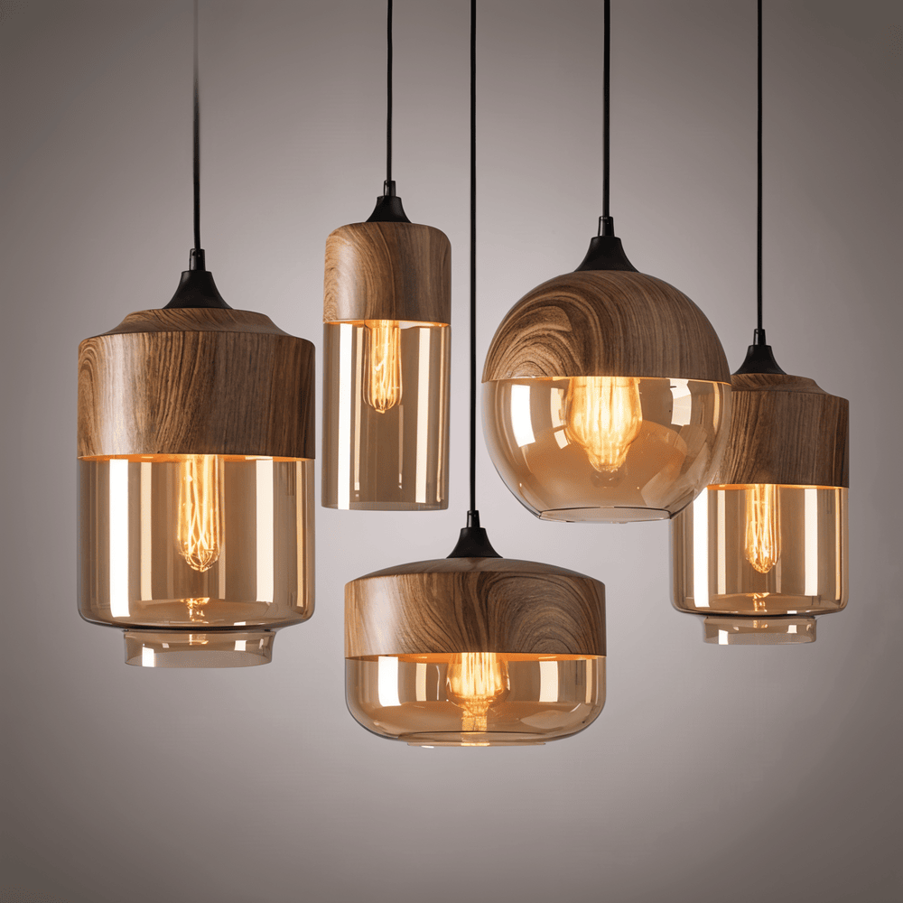Retro Glass Loft Pendant - iluminat trendy și atmosferă unică