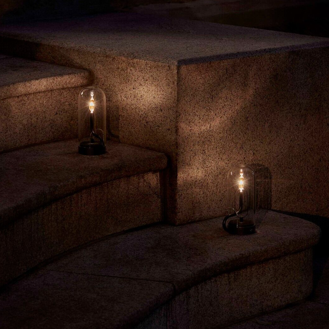 Lampada da Tavolo — Illuminazione Calda Effetto Fiamma 