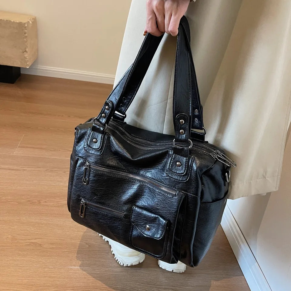 Belmonde | Grande Borsa da Scuola a Spalla – Praticità ed Eleganza Quotidiana 