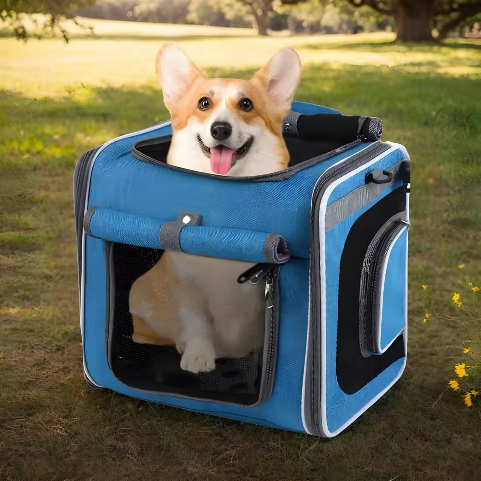 Rozšíriteľný bicyklový košík pre zvieratá – praktický a pohodlný 