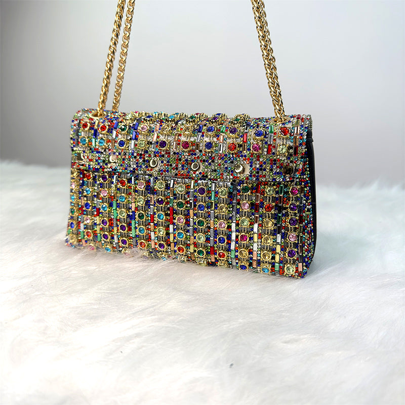 Ida | Pochette Da Sera Ornata Di Strass — Eleganza Brillante Per Le Tue Uscite 