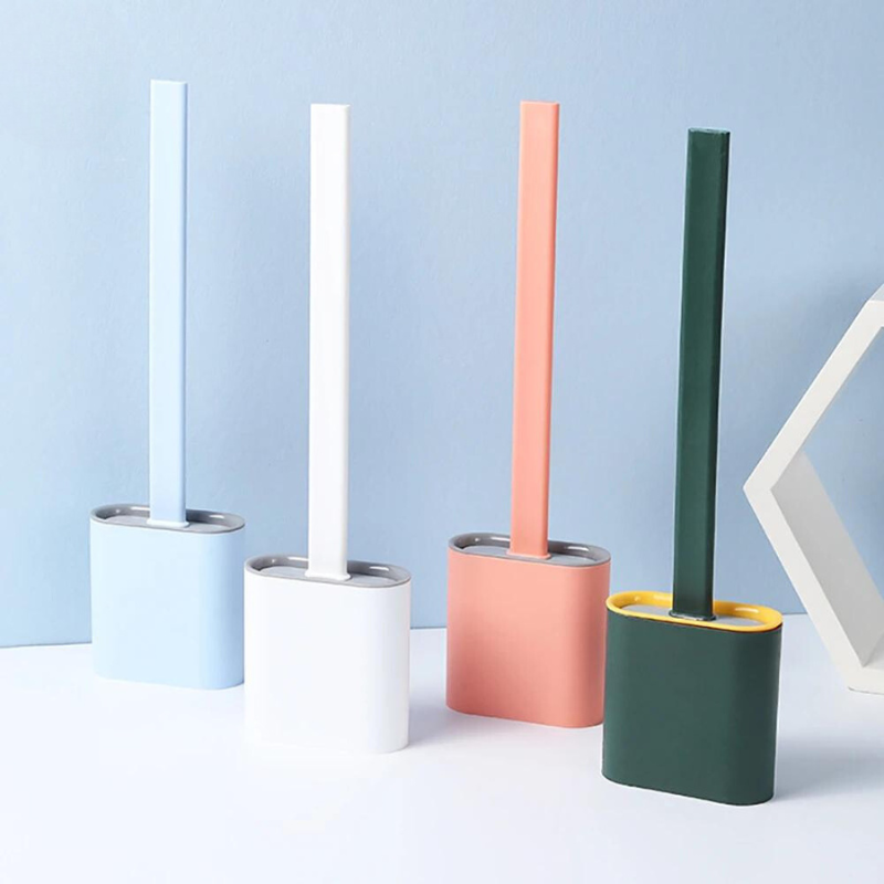 Flexibel Silikon Toalettborste – Effektiv och Hygienisk Rengöring 