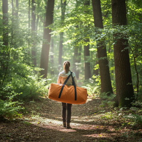 Sac de depozitare pentru camping - organizare ușoară și compactă