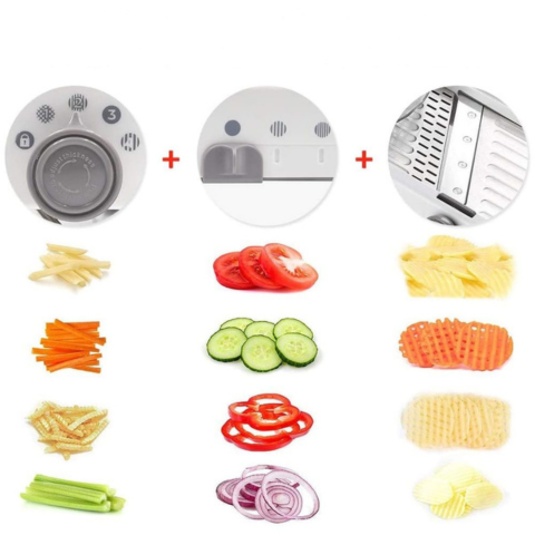 Mandolină de bucătărie multifuncțională - precizie și siguranță maxime