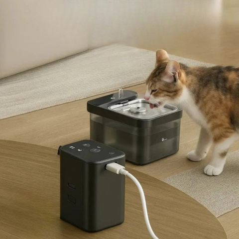 Vannfontene for katt uten ledning – Frihet og kontinuerlig hydrering 