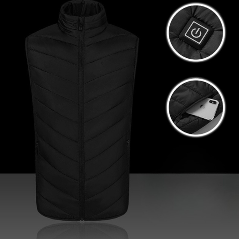 Vestă de încălzire unisex - temperatură reglabilă și stil modern