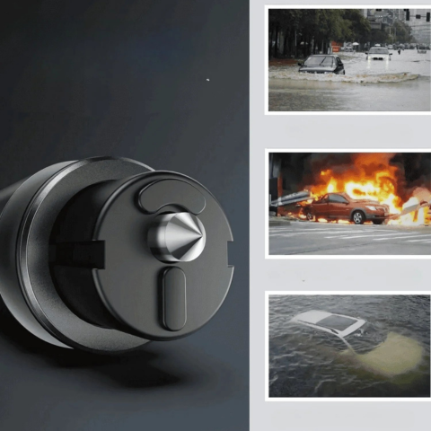 Strumento compatto per la sicurezza automobilistica - Design pratico e utilizzo immediato